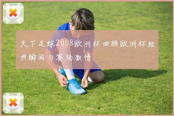 天下足球2008欧洲杯回顾欧洲杯经典瞬间与赛场激情