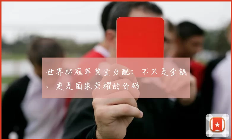 世界杯冠军奖金分配：不只是金钱，更是国家荣耀的价码