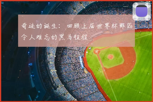 奇迹的诞生:回顾上届世界杯那匹令人难忘的黑马征程