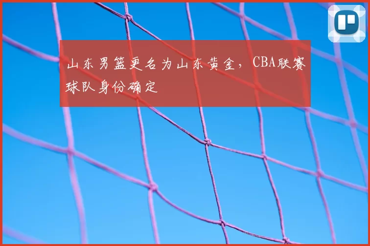 山东男篮更名为山东黄金，CBA联赛球队身份确定