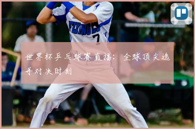 世界杯乒乓球赛直播:全球顶尖选手对决时刻